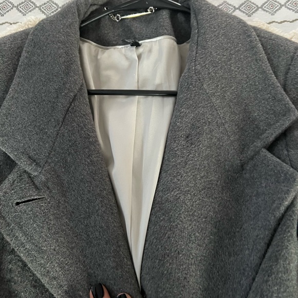 White House Black Market Grey Coat - Picture 3 of 5